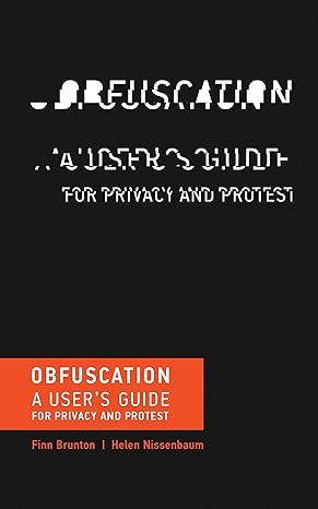 Obfuscation by Finn Brunton & Helen Nissenbaum — book cover